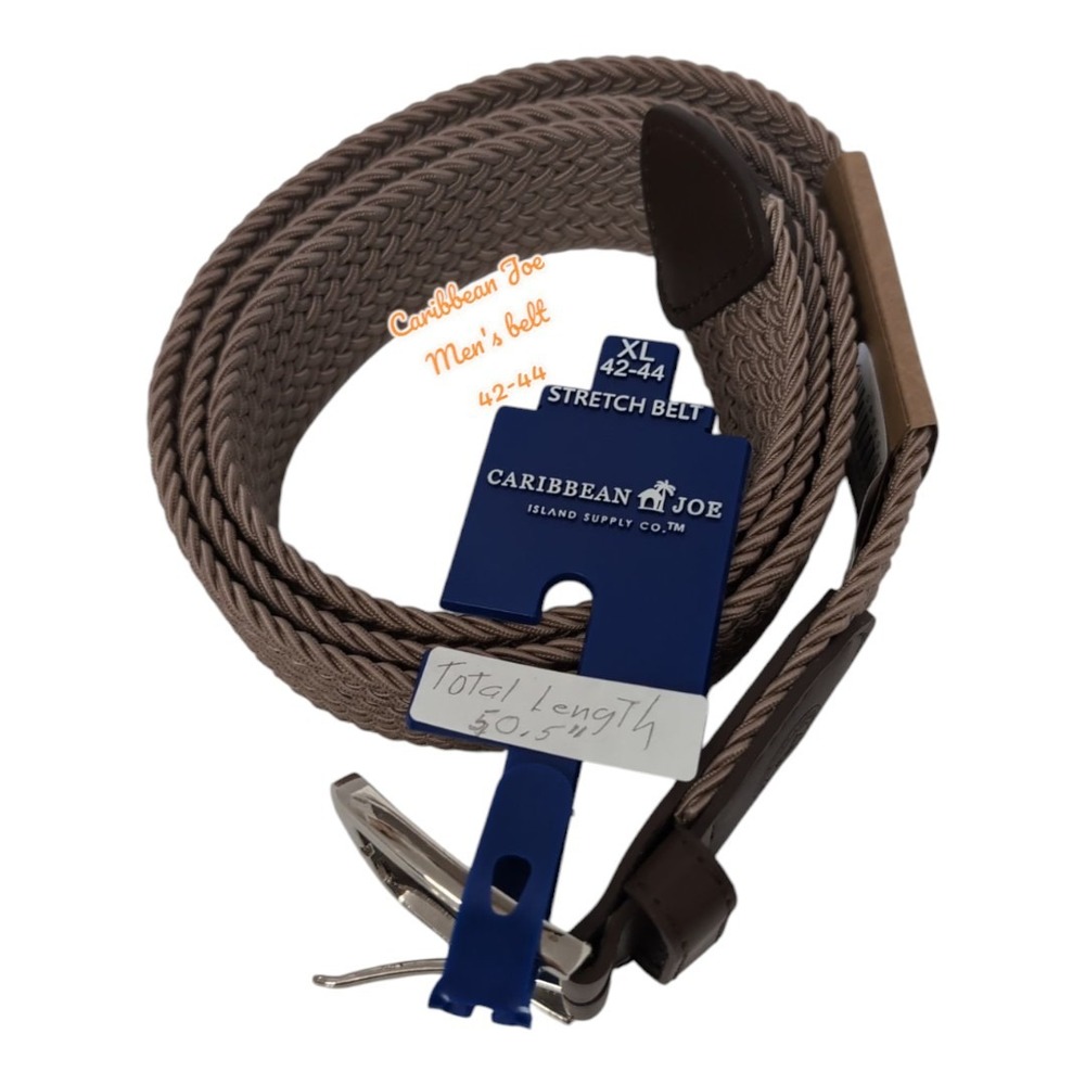 Caribbean Joe Men's Belt Xl 42-44 NWT